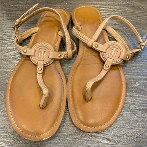 Tommy Hilfiger nude sandals